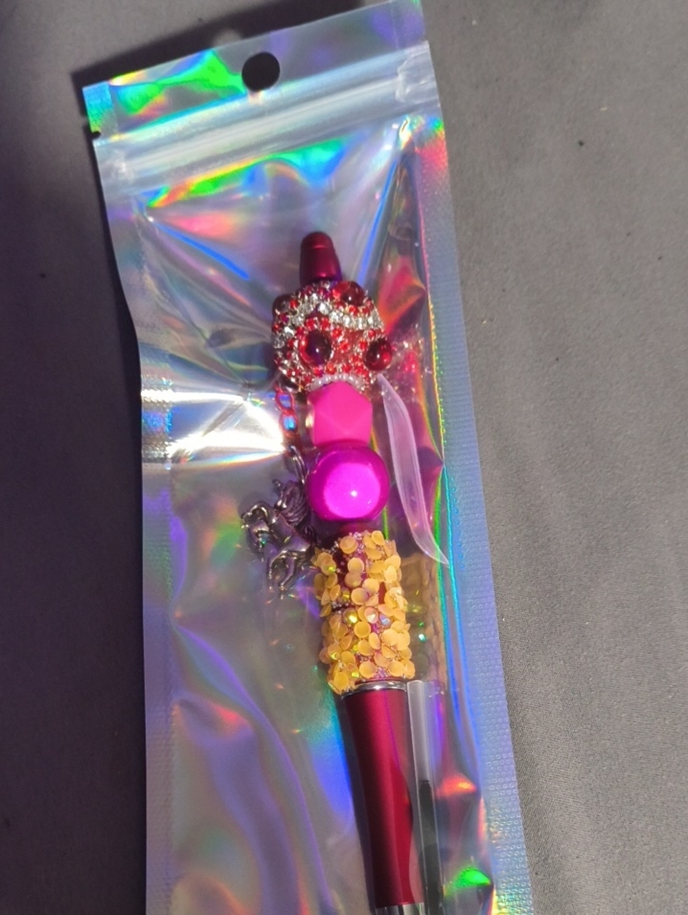 Kids Decorative Pink and Gold Bubble Wand Toy
